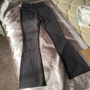 Zaful Black flared cutout pants size small